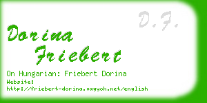 dorina friebert business card